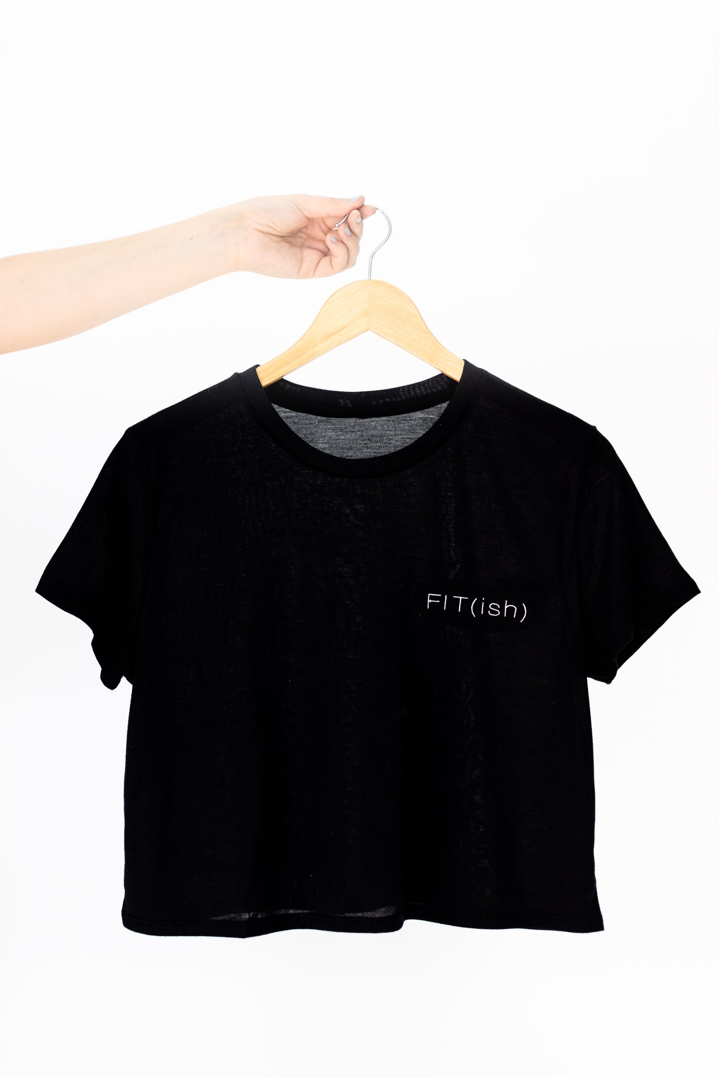 SHORT SLEEVE FLOWY ULTRA-SOFT CROPPED T-SHIRT - FIT(ISH)